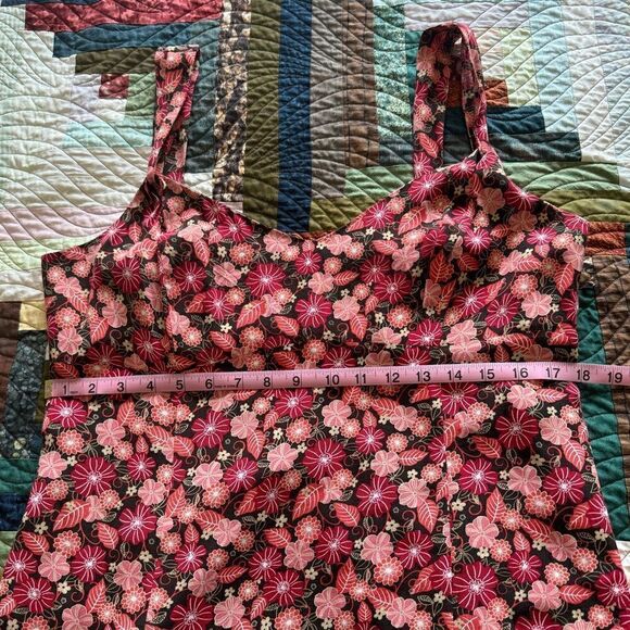 NWOT Ann Taylor Loft Floral Sundress Red and Pink Size 14 - Picture 4 of 8